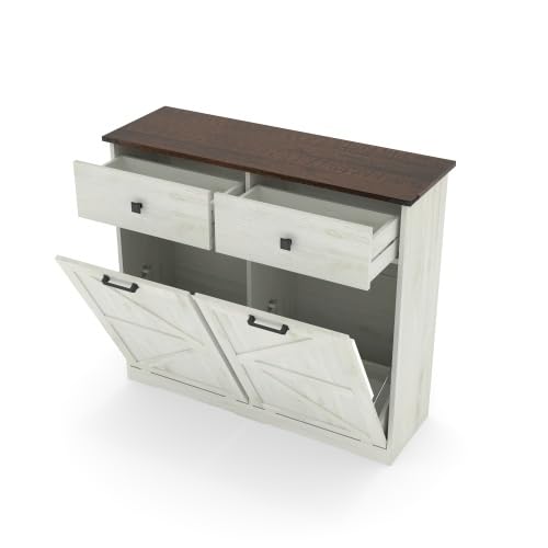 Tilt Out Trash Can Cabinet with Drawer N694848
