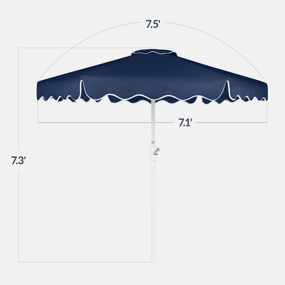 Patio Market Umbrella with Crank & Tilt L3123