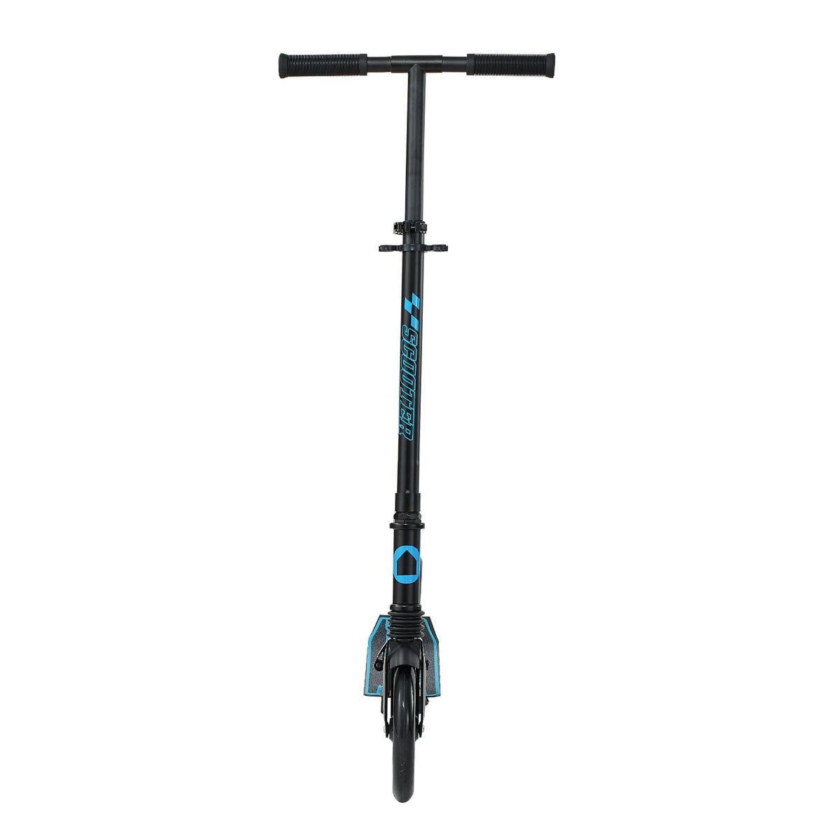Kick Scooter, 2-Wheel Adjustable Height Folding with Anti-Slip Deck & Light-Up Wheels W201