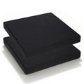 Black Portable Waterproof Stadium Seat Cushions with Handle Q93573