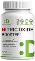 3,000mg 300 Capsules Nitric Oxide Supplement P44316