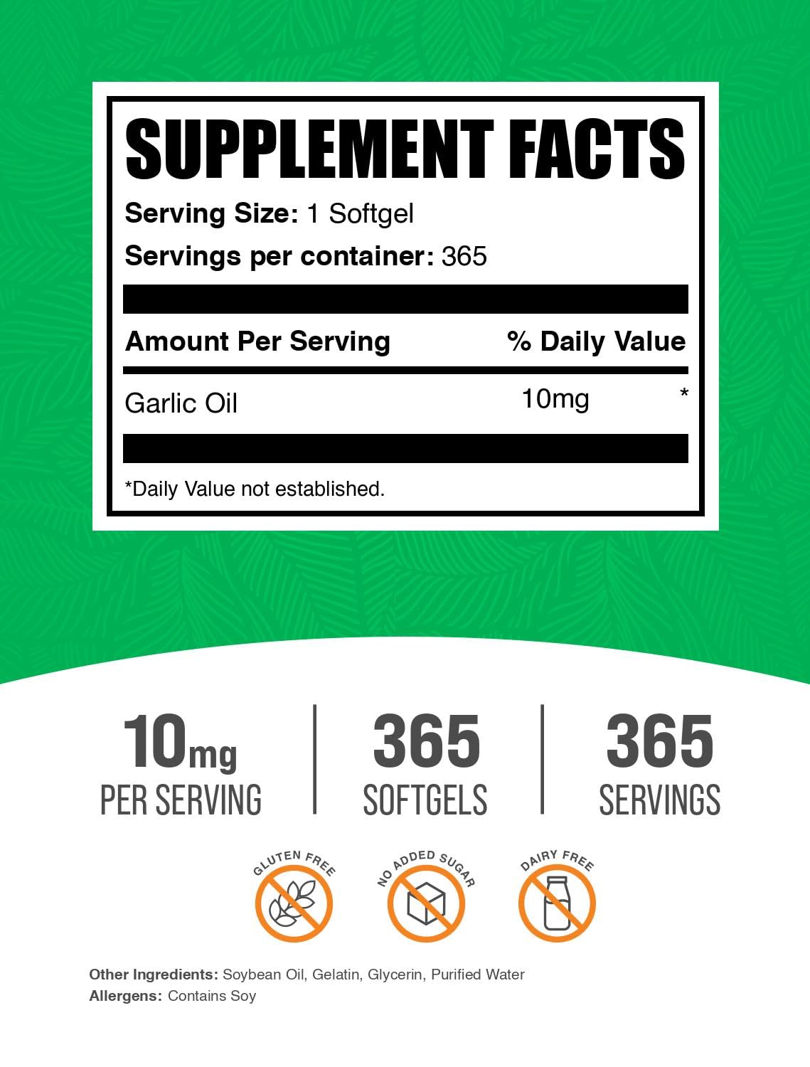 Garlic Oil Softgels 365 Count H82319