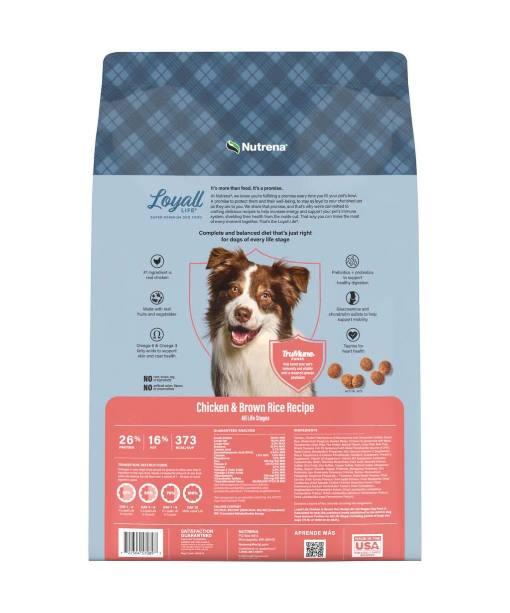 Chicken and Rice Dog Food 20 Pounds K106