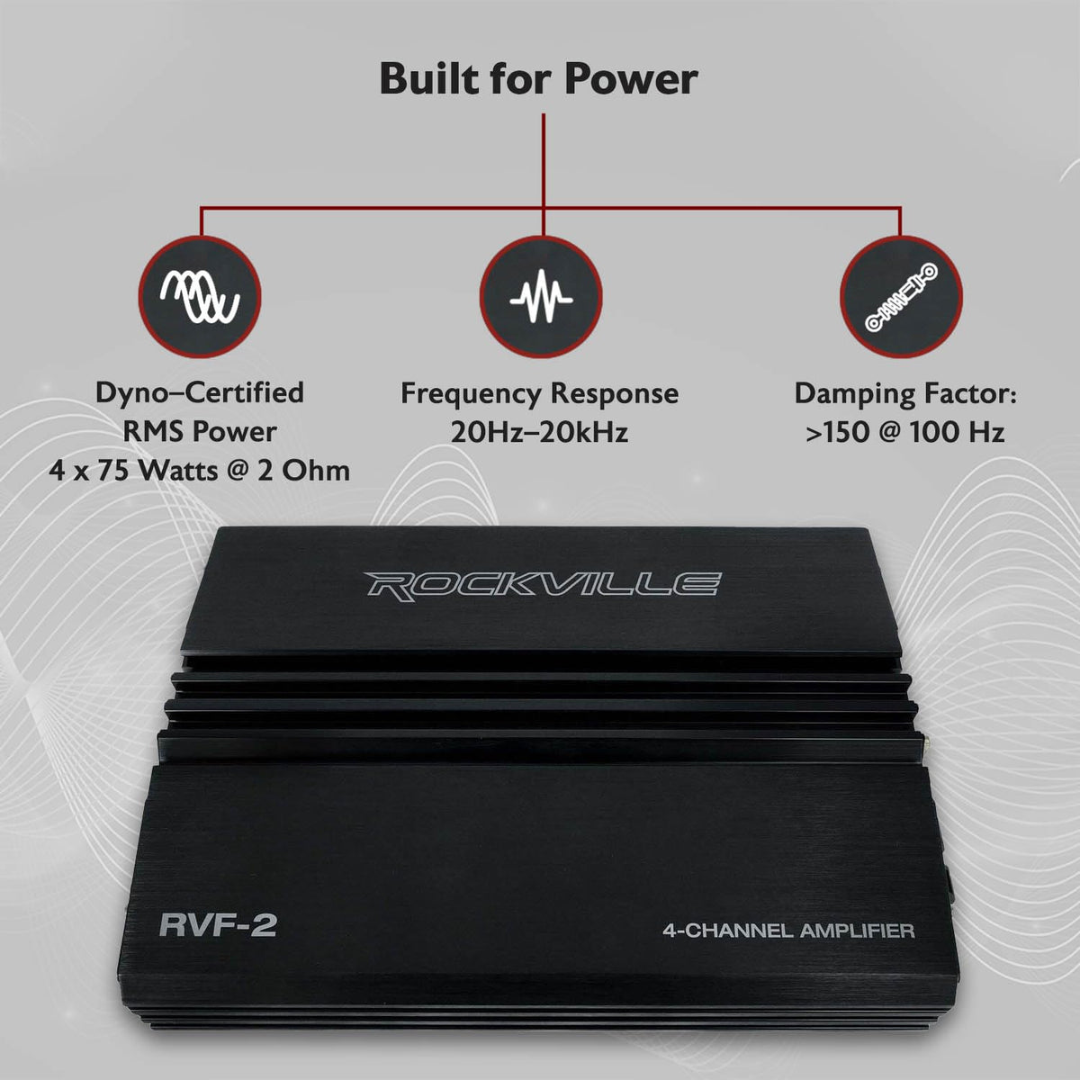 4 Channel Car Stereo Amplifier E5068