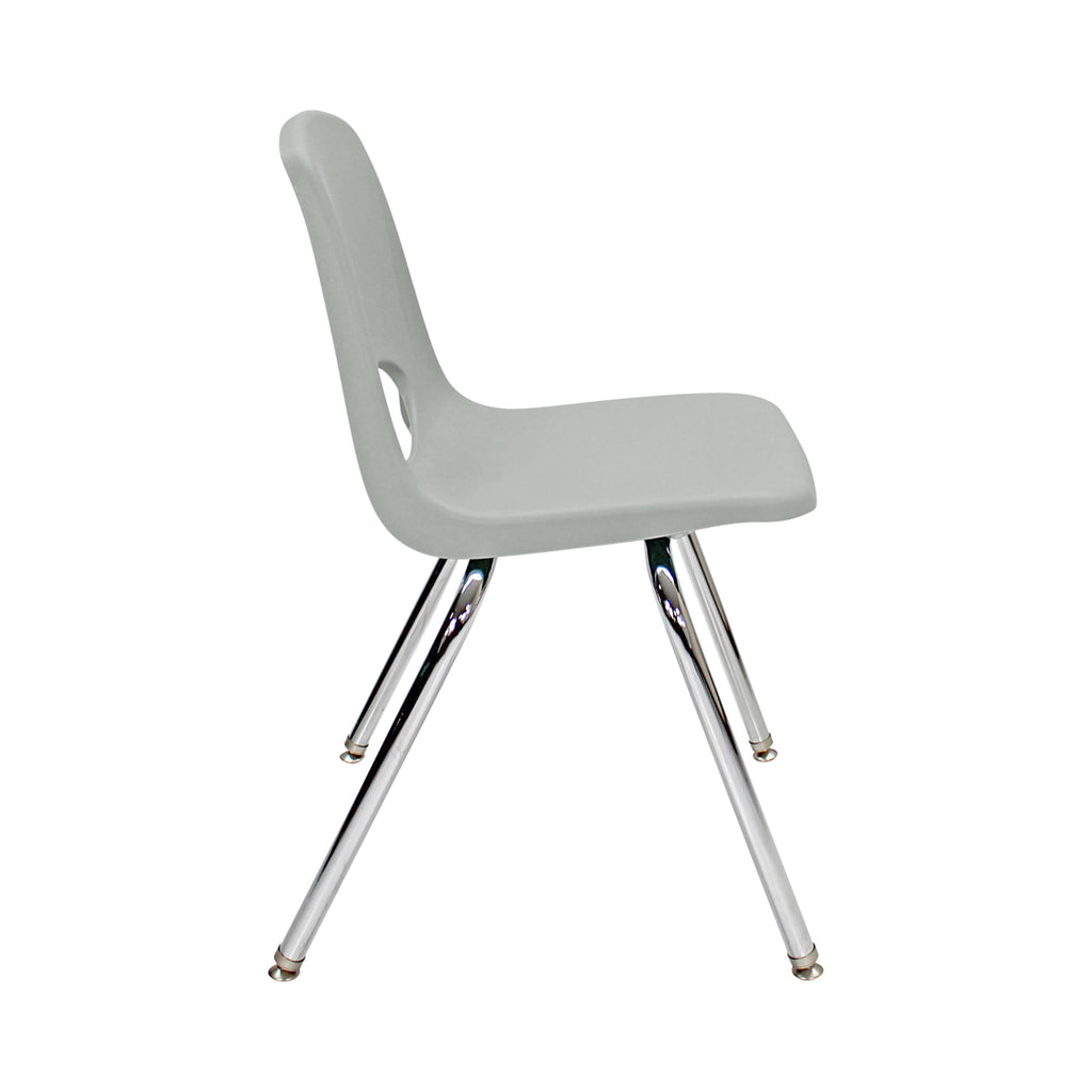 18" Light Gray School Stack Chair H709