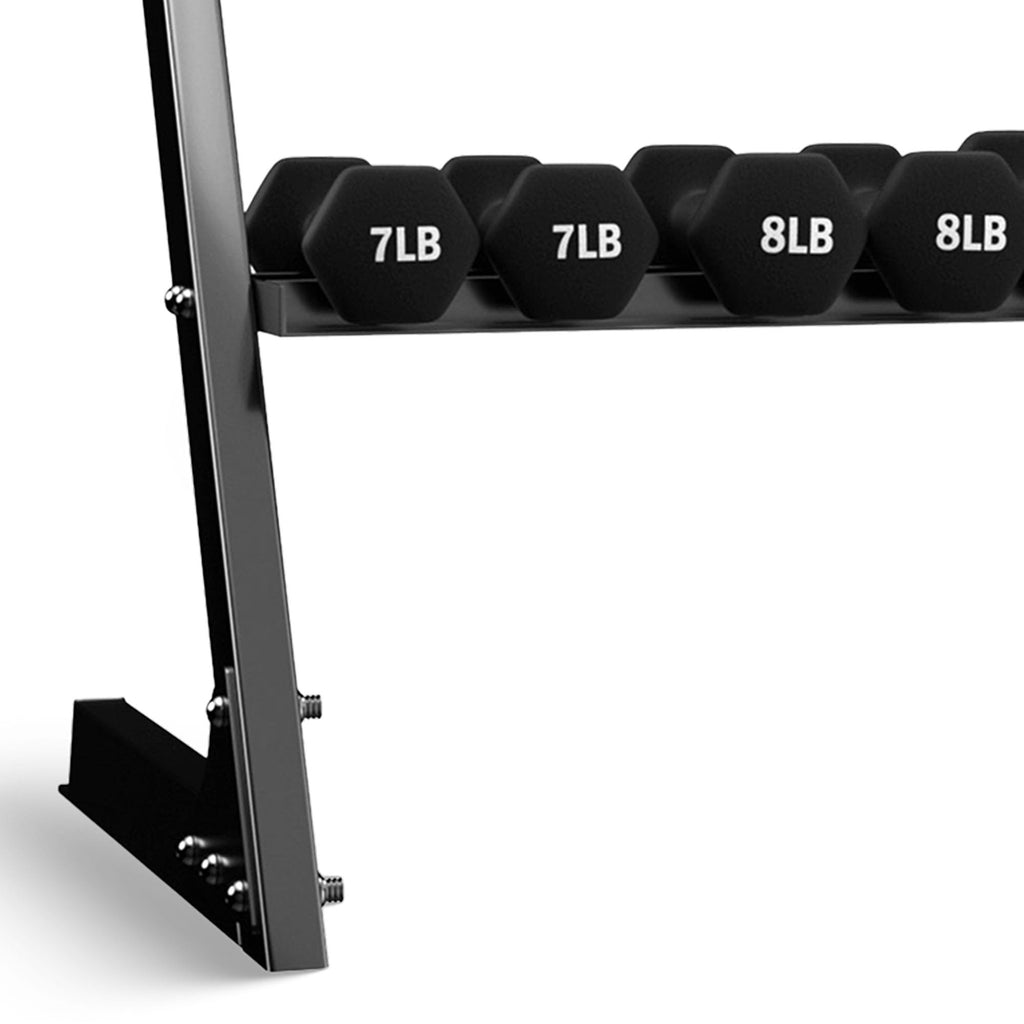 Neoprene Coated Iron Dumbbell Set with Stand L67653