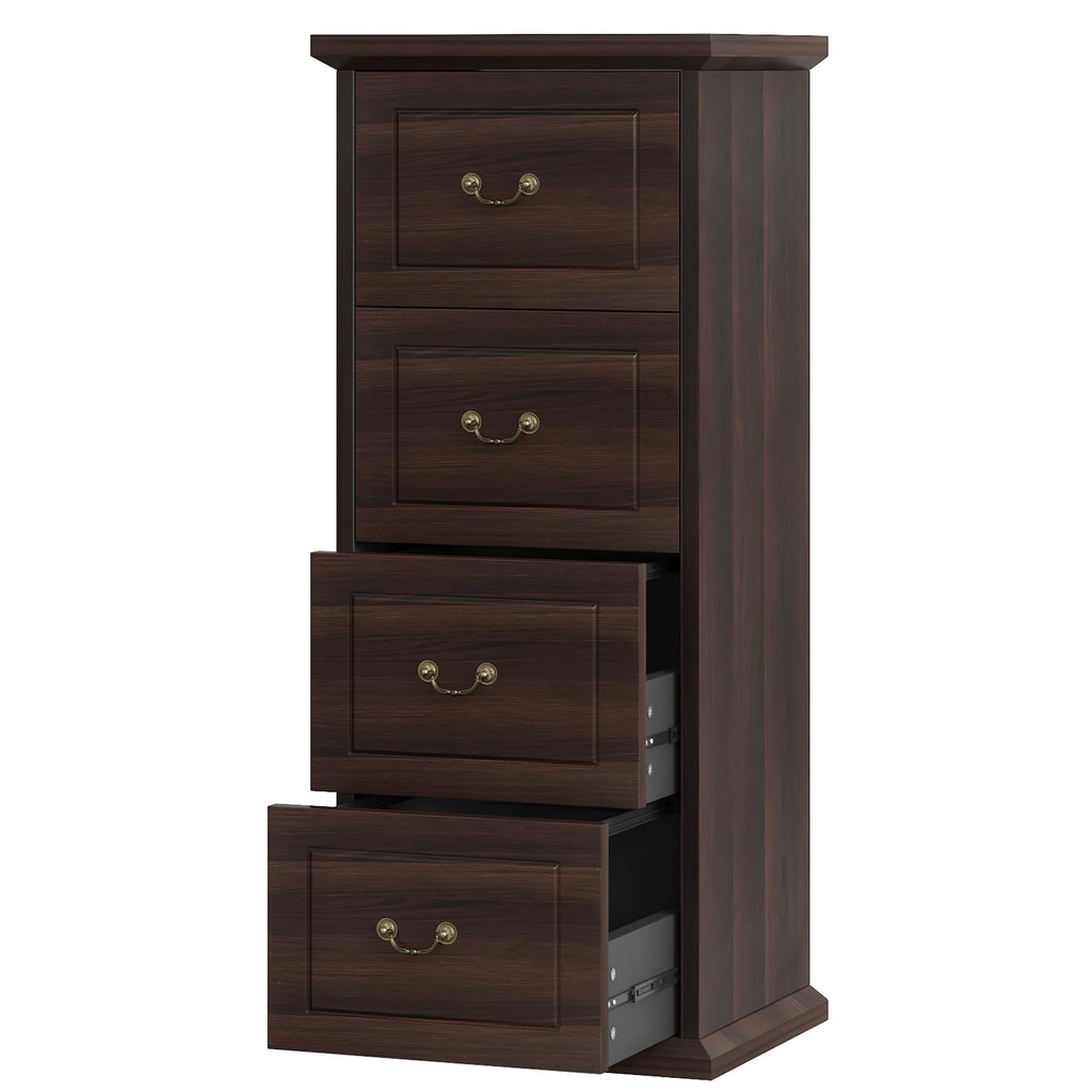 4 Drawer Walnut File Cabinet B396745
