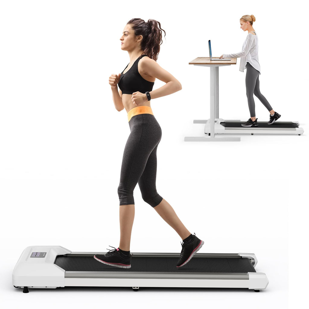 Under Desk Treadmill 265 lbs Capacity Portable 2 in 1 G936725