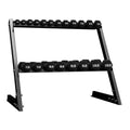 Neoprene Coated Iron Dumbbell Set with Stand L67653