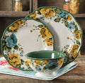 12-Piece Floral Ceramic Dinnerware Set F7549