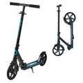 Kick Scooter, 2-Wheel Adjustable Height Folding with Anti-Slip Deck & Light-Up Wheels W201