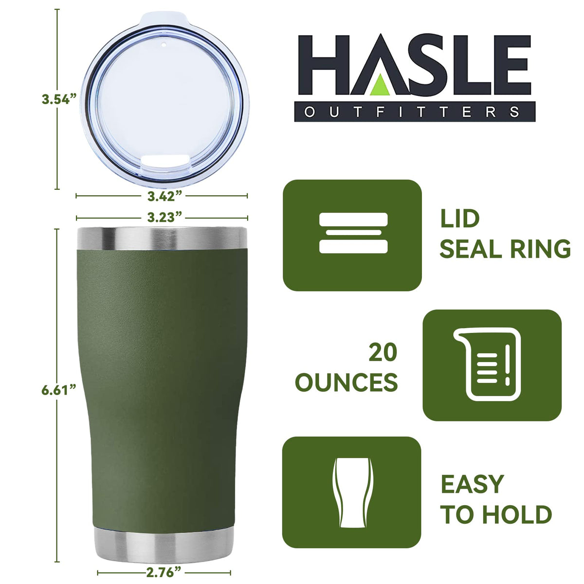20 oz Stainless Steel Vacuum Insulated Tumbler with Lid M983