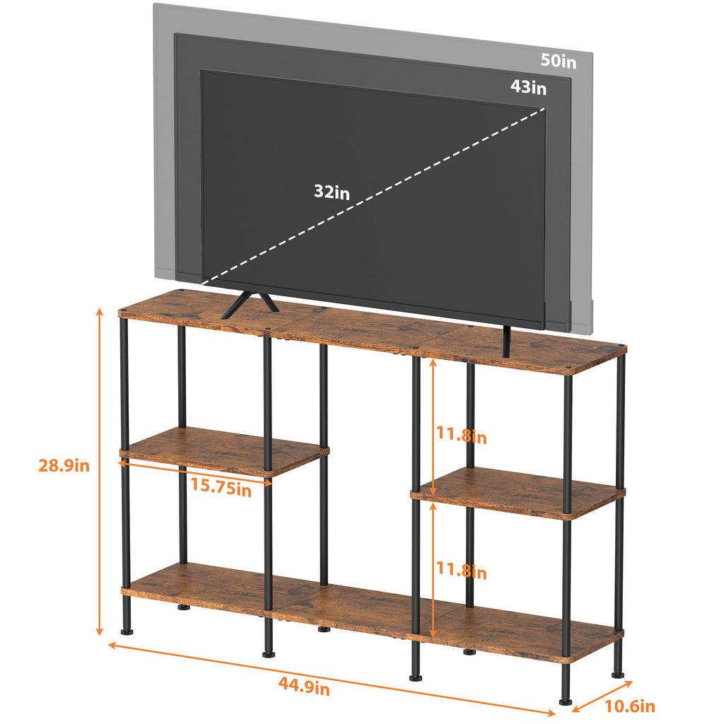 Tall 3 Tier TV Stand with Storage X982