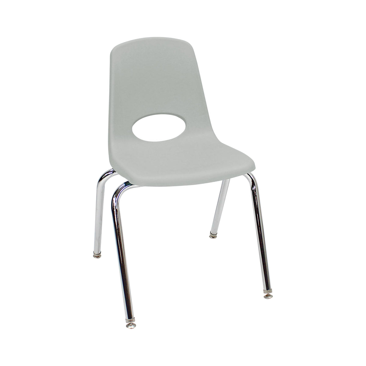 18" Light Gray School Stack Chair H709