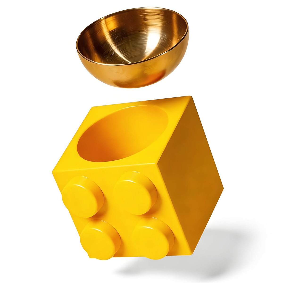 Elevated Cat Dog Bowl Set Stainless Steel Non-Slip J141