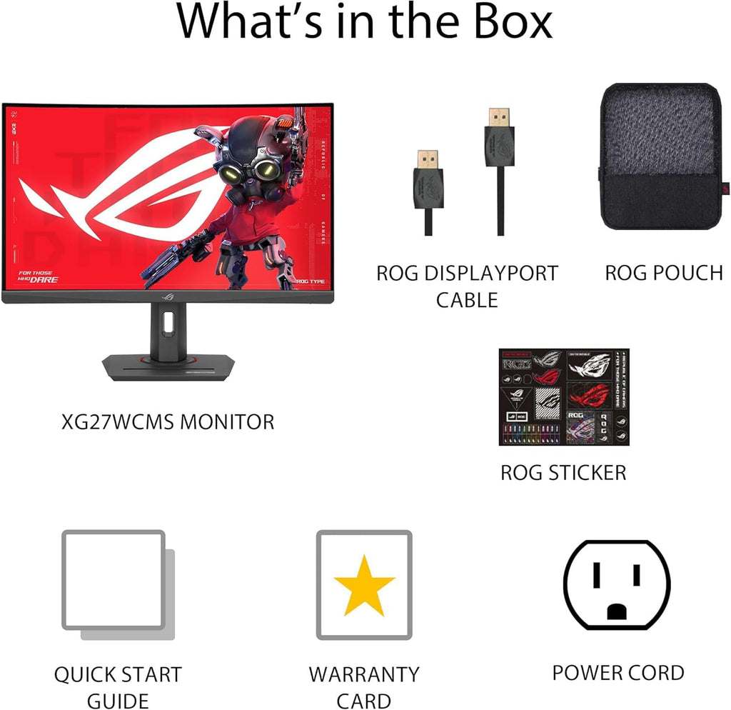 27" Curved 280Hz QHD Gaming Monitor O918081