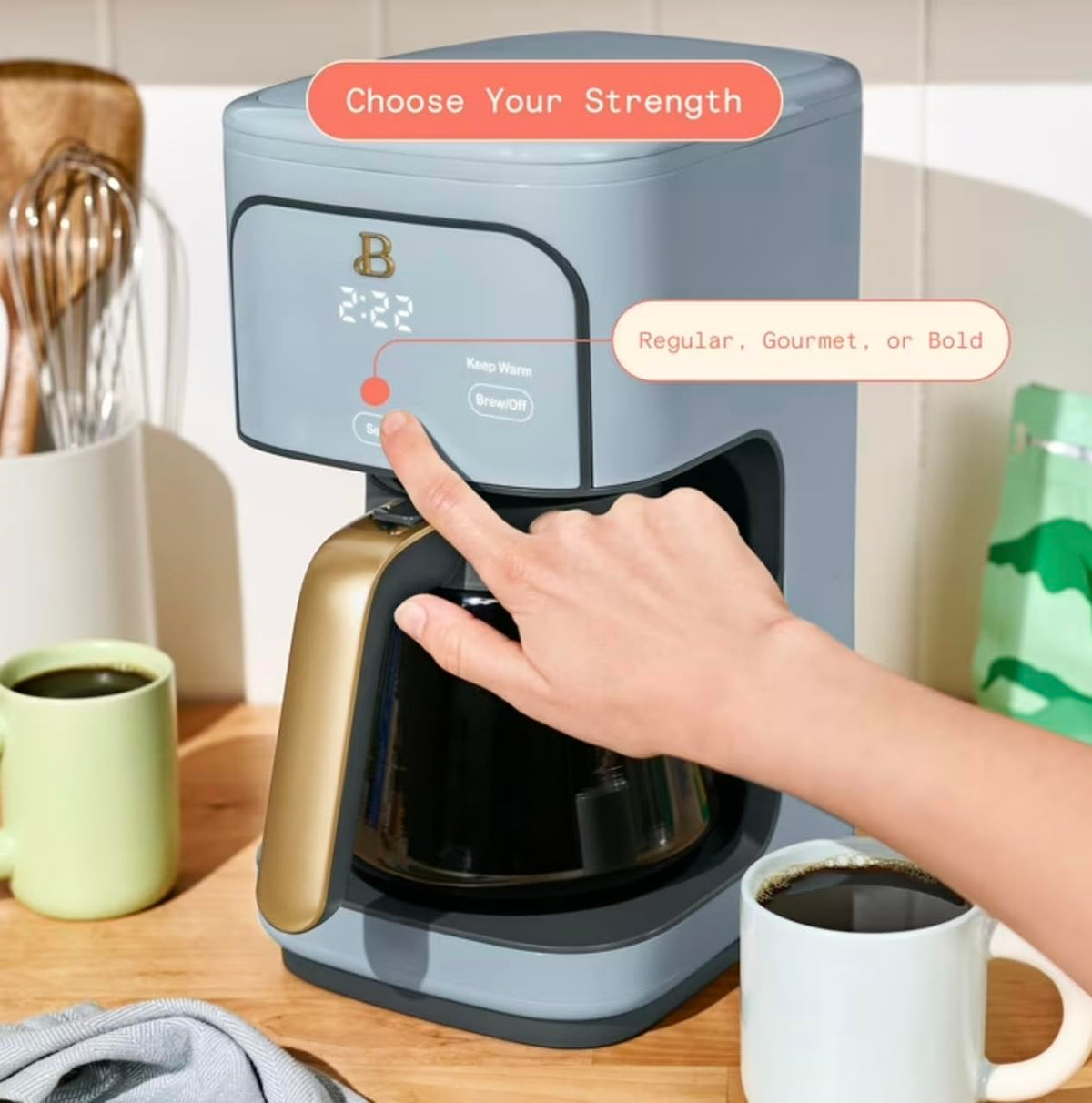 Cornflower Blue 12-Cup Programmable Coffee Maker G59170