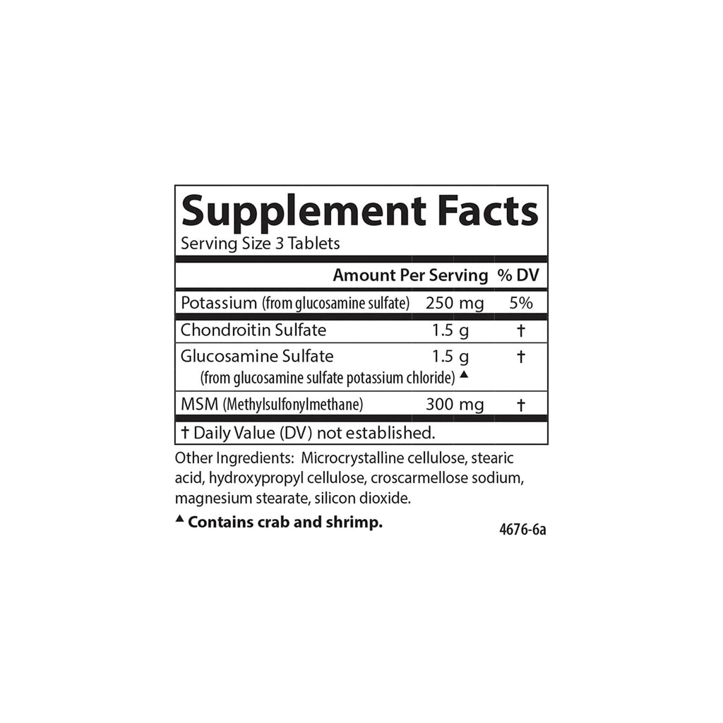 Glucosamine Chondroitin 60 Tablets K450