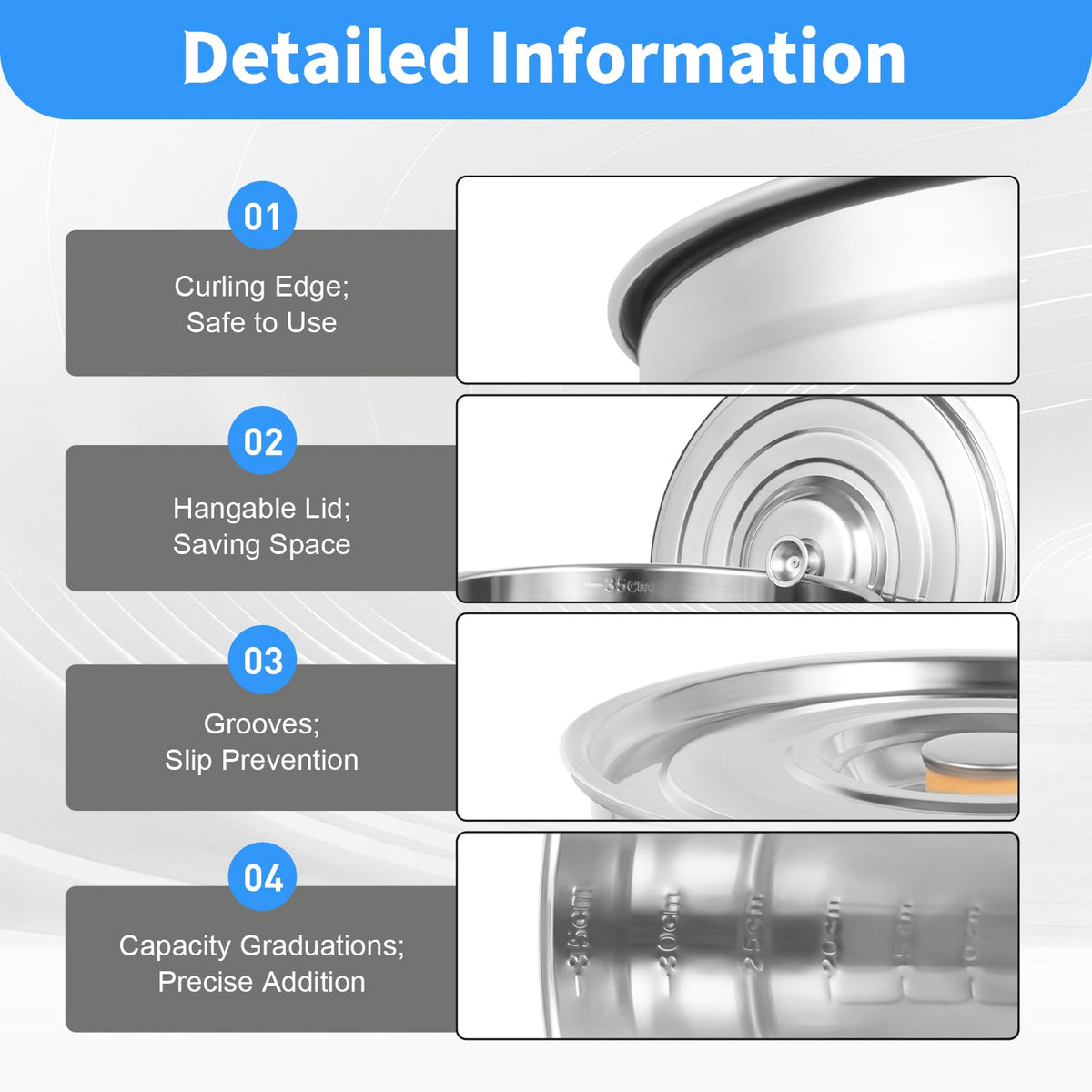 30 QT Stainless Steel Stock Pot with Lid W8012