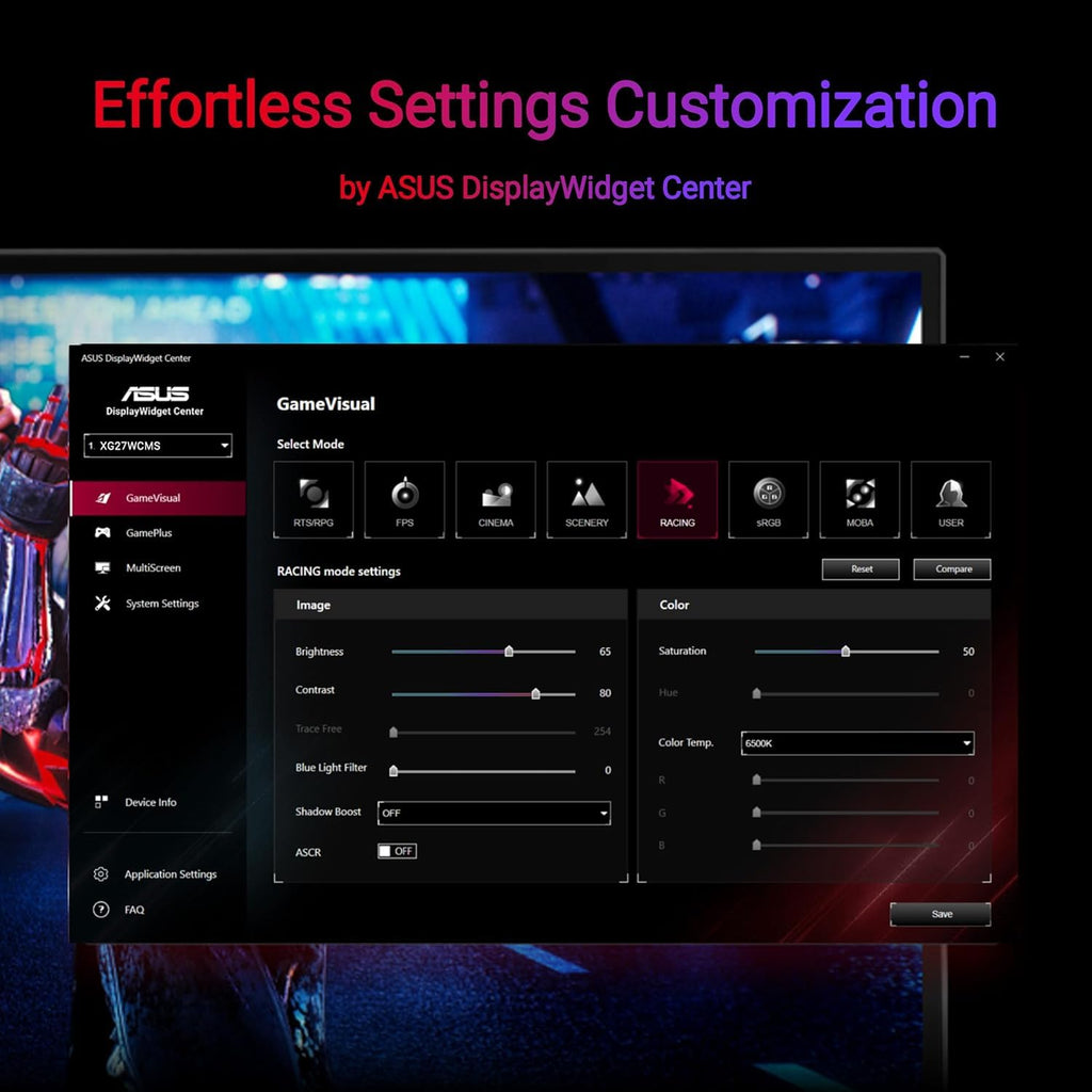 27" Curved 280Hz QHD Gaming Monitor O918081