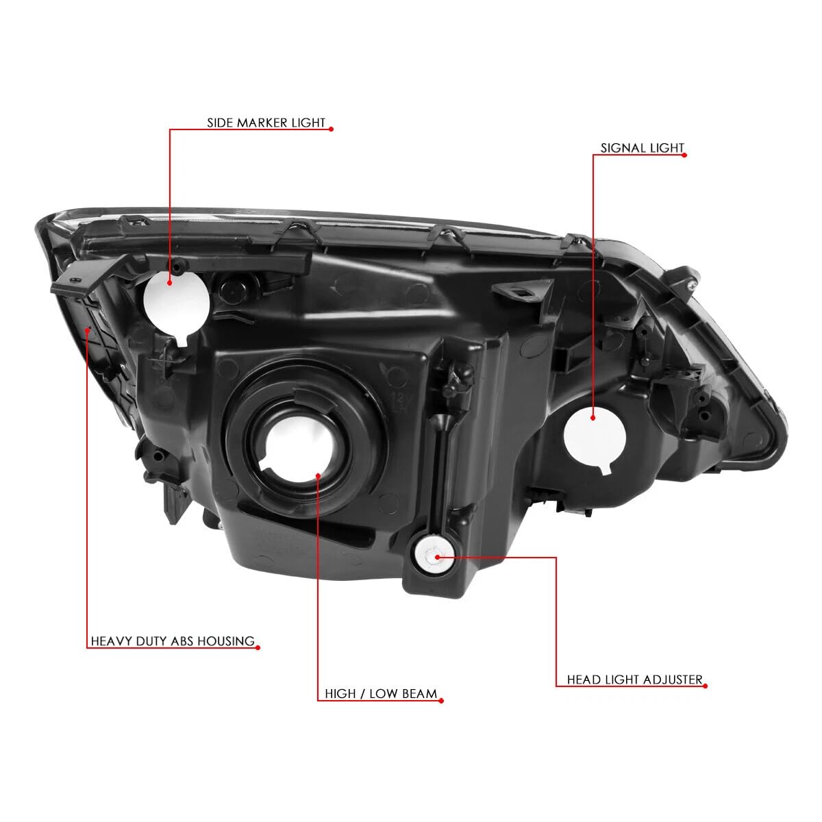 Halogen Headlight Assembly B20322