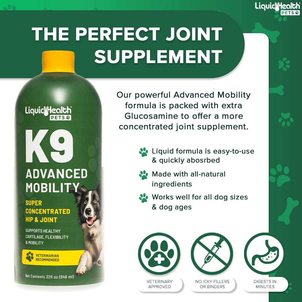 Liquid Glucosamine for Dogs with Chondroitin MSM 32 oz S907