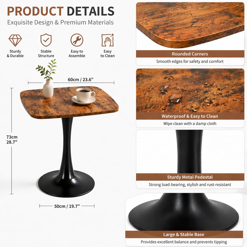 24" Square Dining Table for 2 G70701