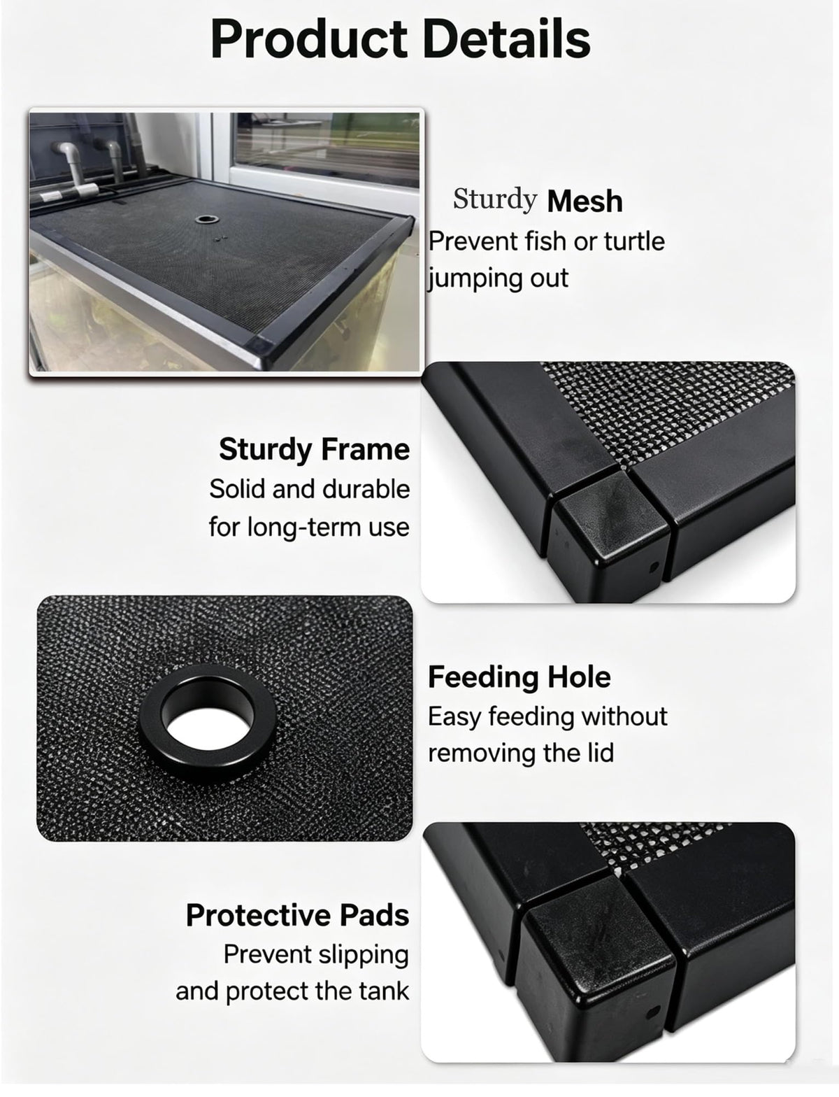 Aluminum Mesh Lid for Fish Tank O7085