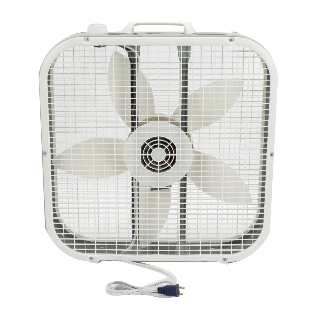 20" White Box Fan with 3 Speeds Q99453