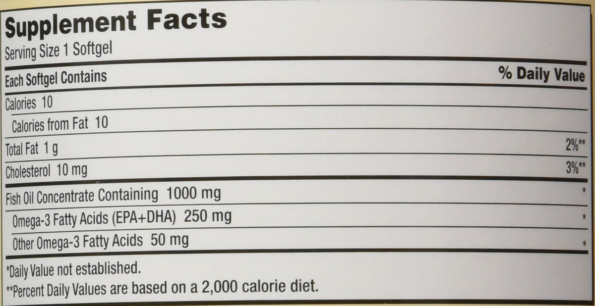 Omega-3 Fish Oil Concentrate 400 Softgels J438822