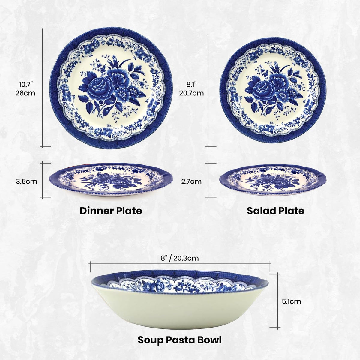 12-Piece Porcelain Dinnerware Set A5423