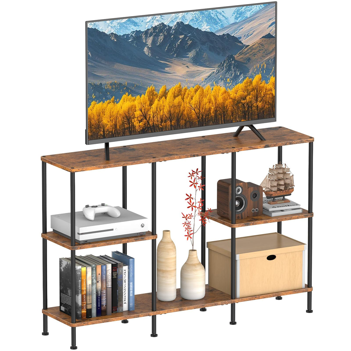 Tall 3 Tier TV Stand with Storage X982