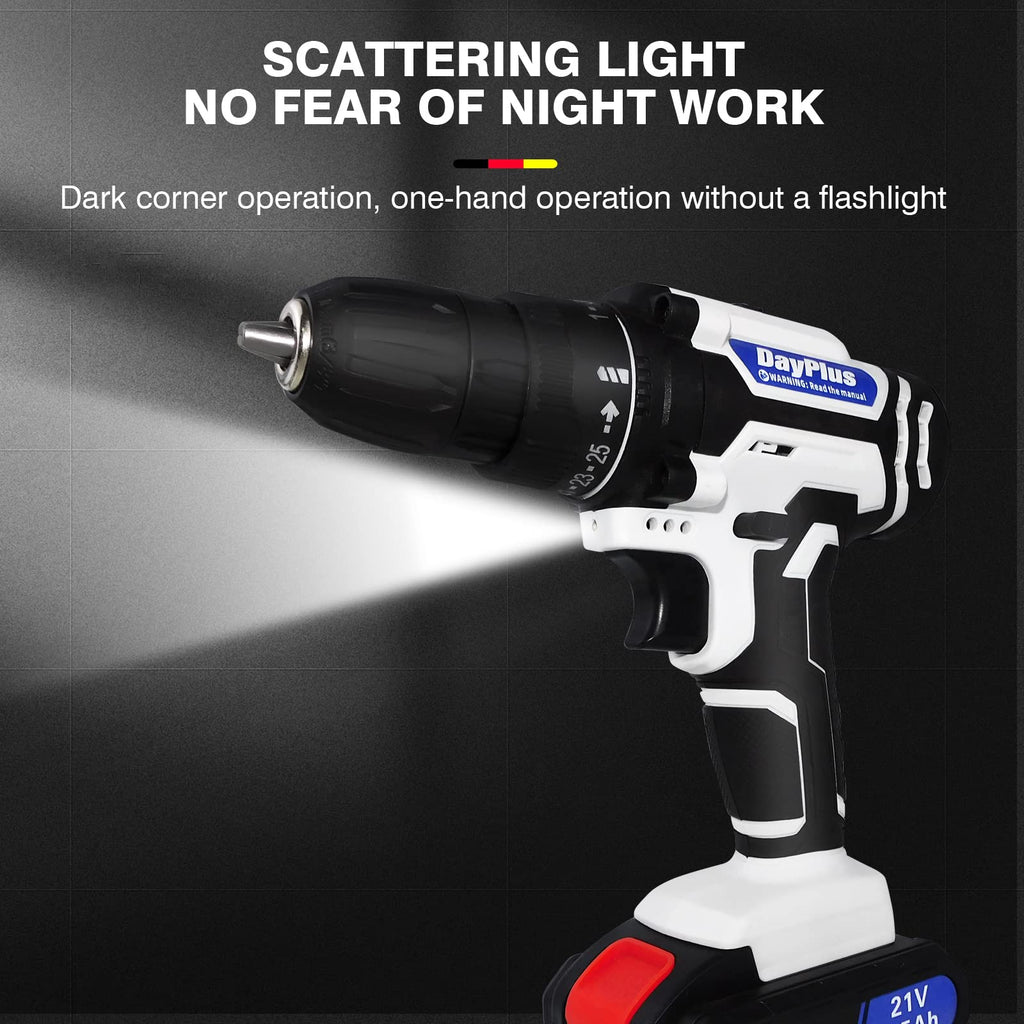 21V Cordless Drill Set with Battery and Fast Charger U690128