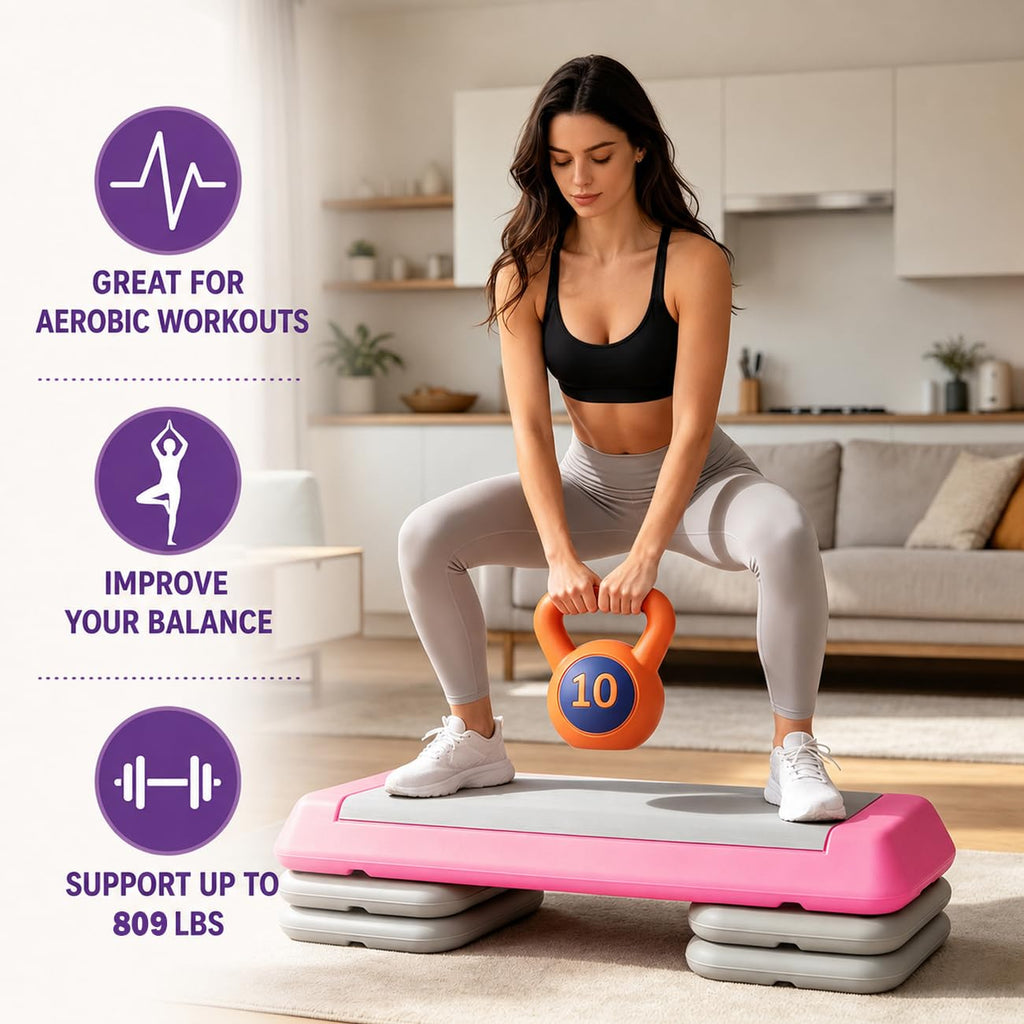 Height Adjustable Aerobic Step Platform O2411