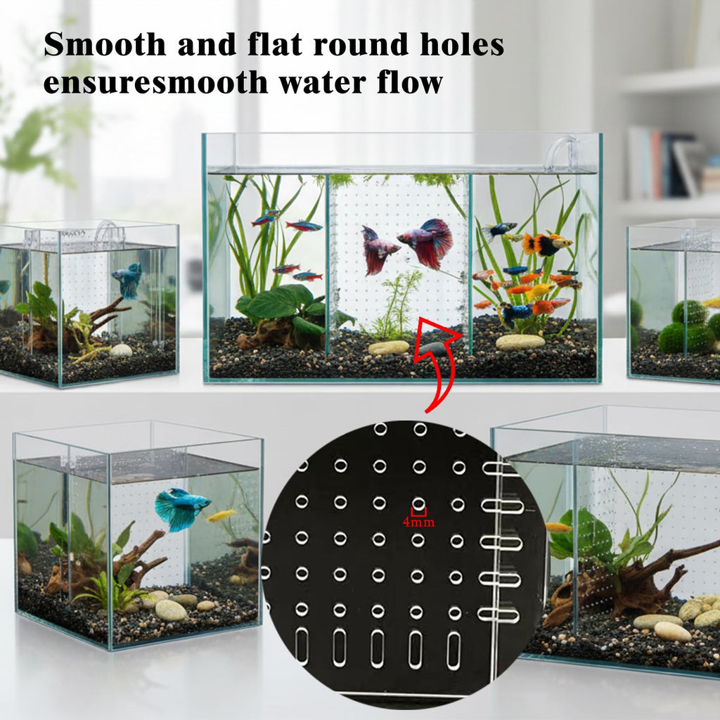 Acrylic Aquarium Divider with Suction Cups O700