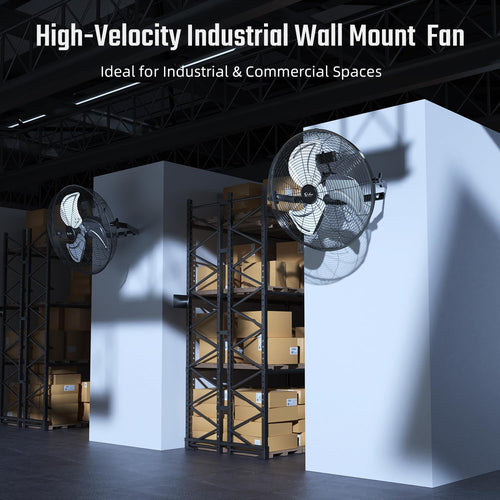 18 Inch 3 Speed Metal Wall Mount Fan K697337