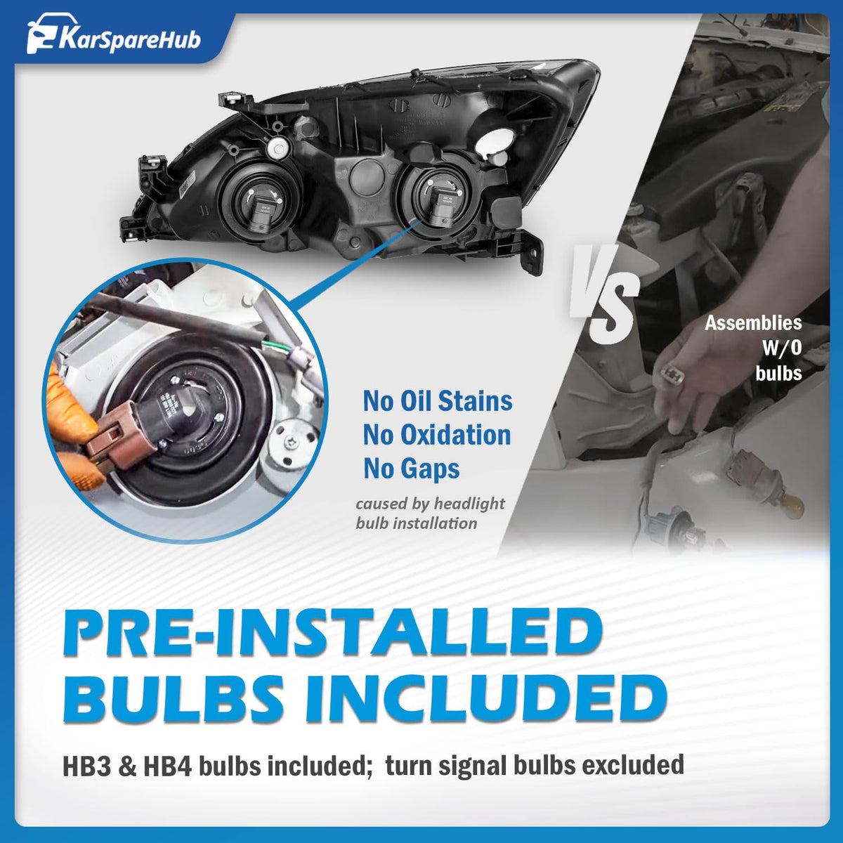 Headlights Assembly with Bulbs X97390