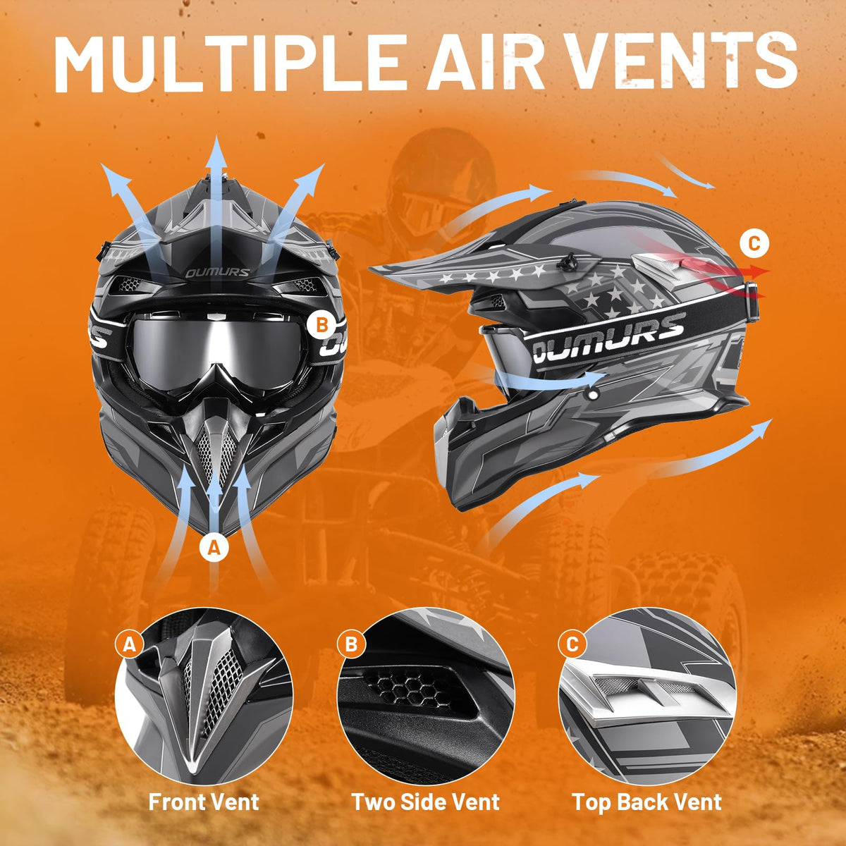 DOT Approved Full Face Motocross Helmet S311269