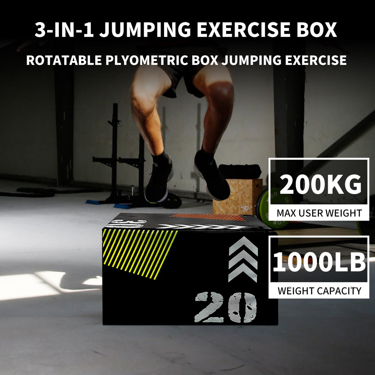 Steel Plyo Box with Anti-Slip Surface H56793