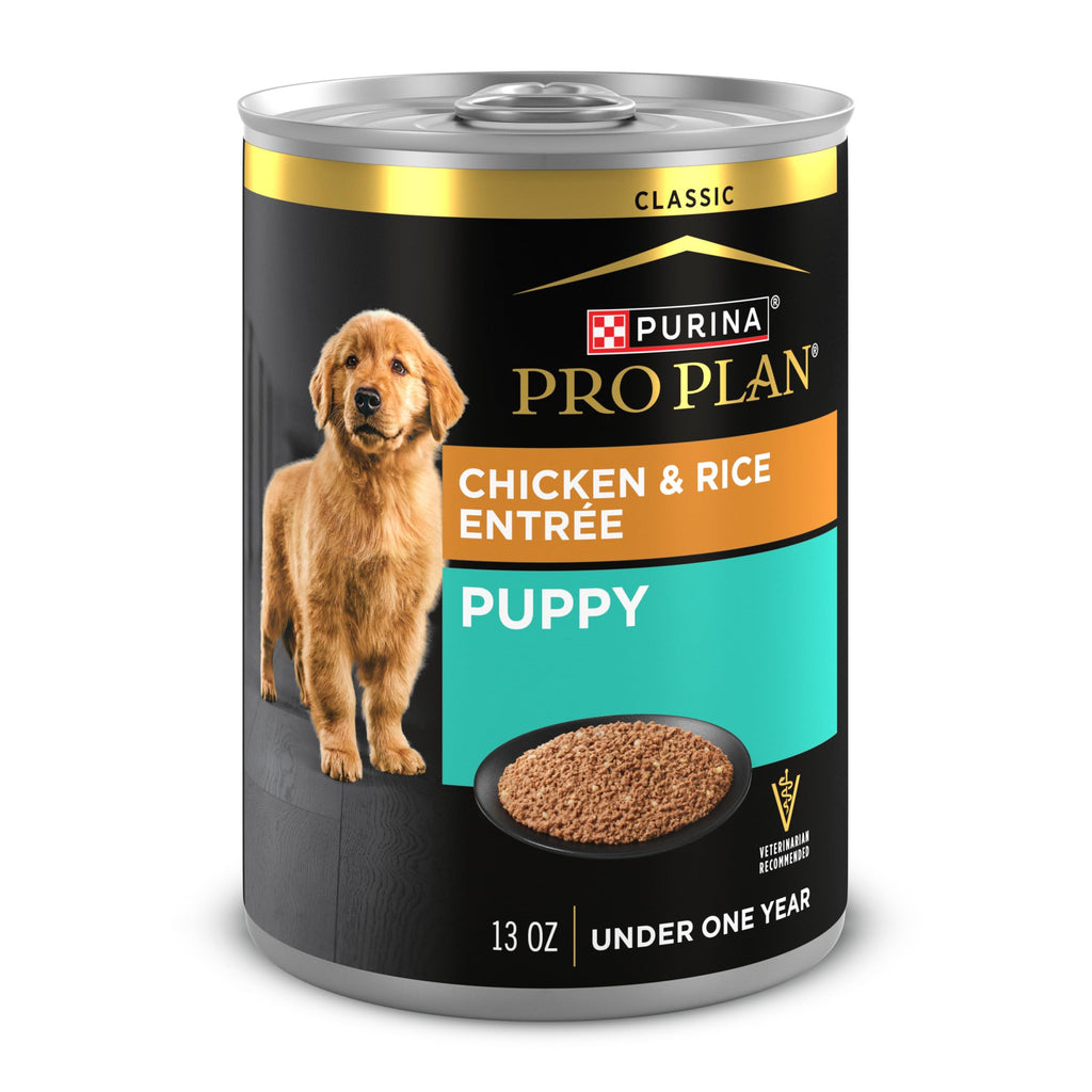 Wet Puppy Food Pate Chicken & Rice 12 Cans Y38863