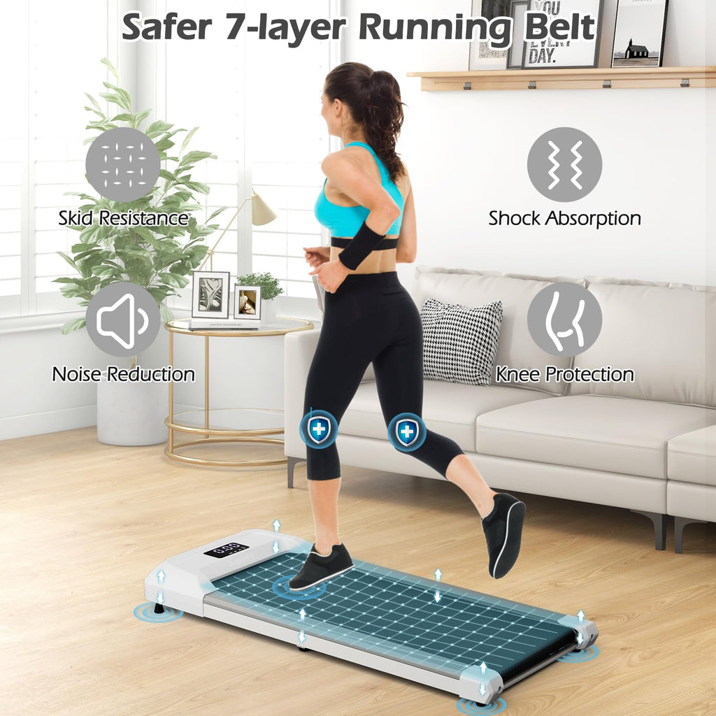 Under Desk Treadmill 265 lbs Capacity Portable 2 in 1 G936725