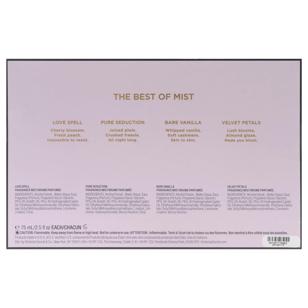 4 Pc Fragrance Mist Set R10499
