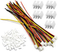 50Pcs 25Pairs JST-XH 2.54mm 3 Pin Connector Kit with Flat Wire Cable H111302