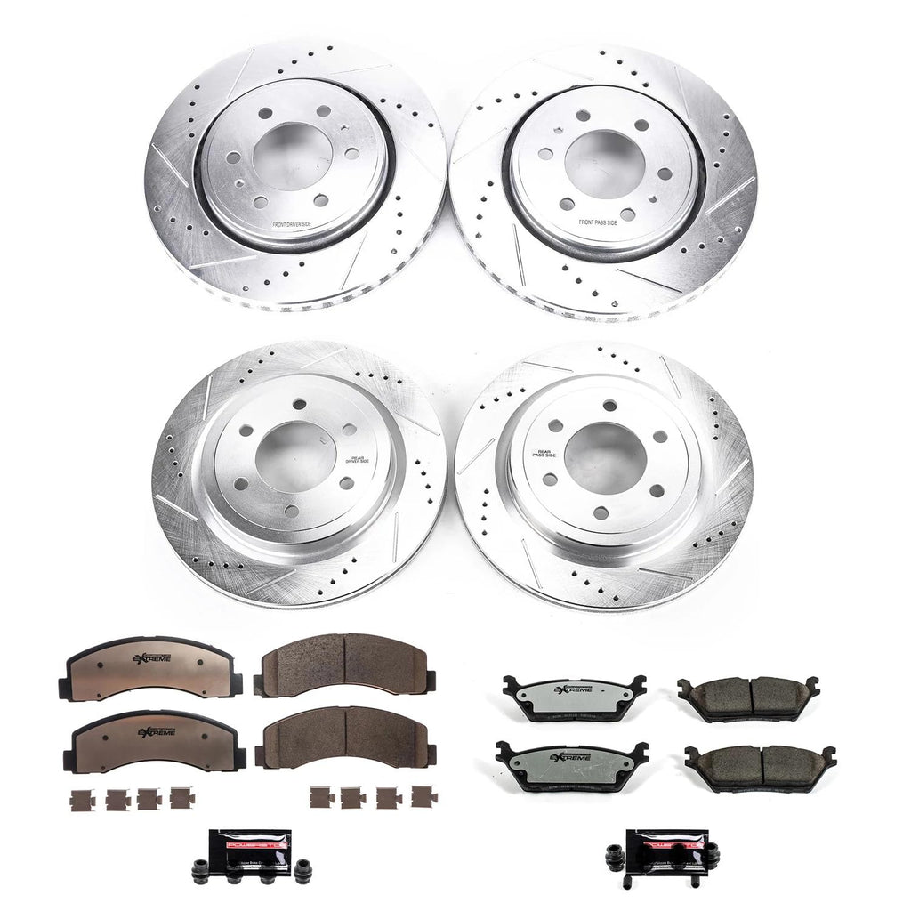 Front & Rear Brake Pad & Rotor Kit T323099