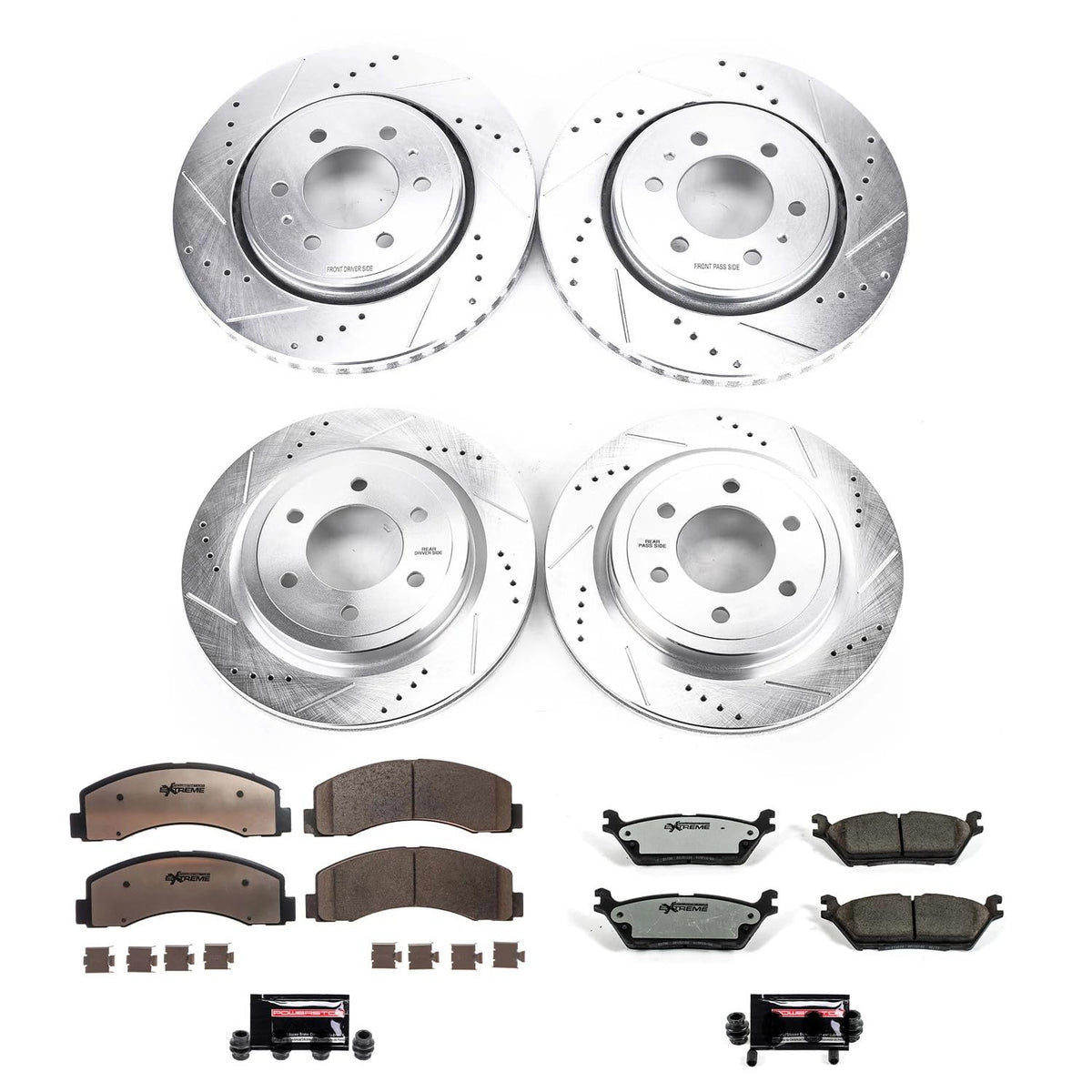Front & Rear Brake Pad & Rotor Kit T323099