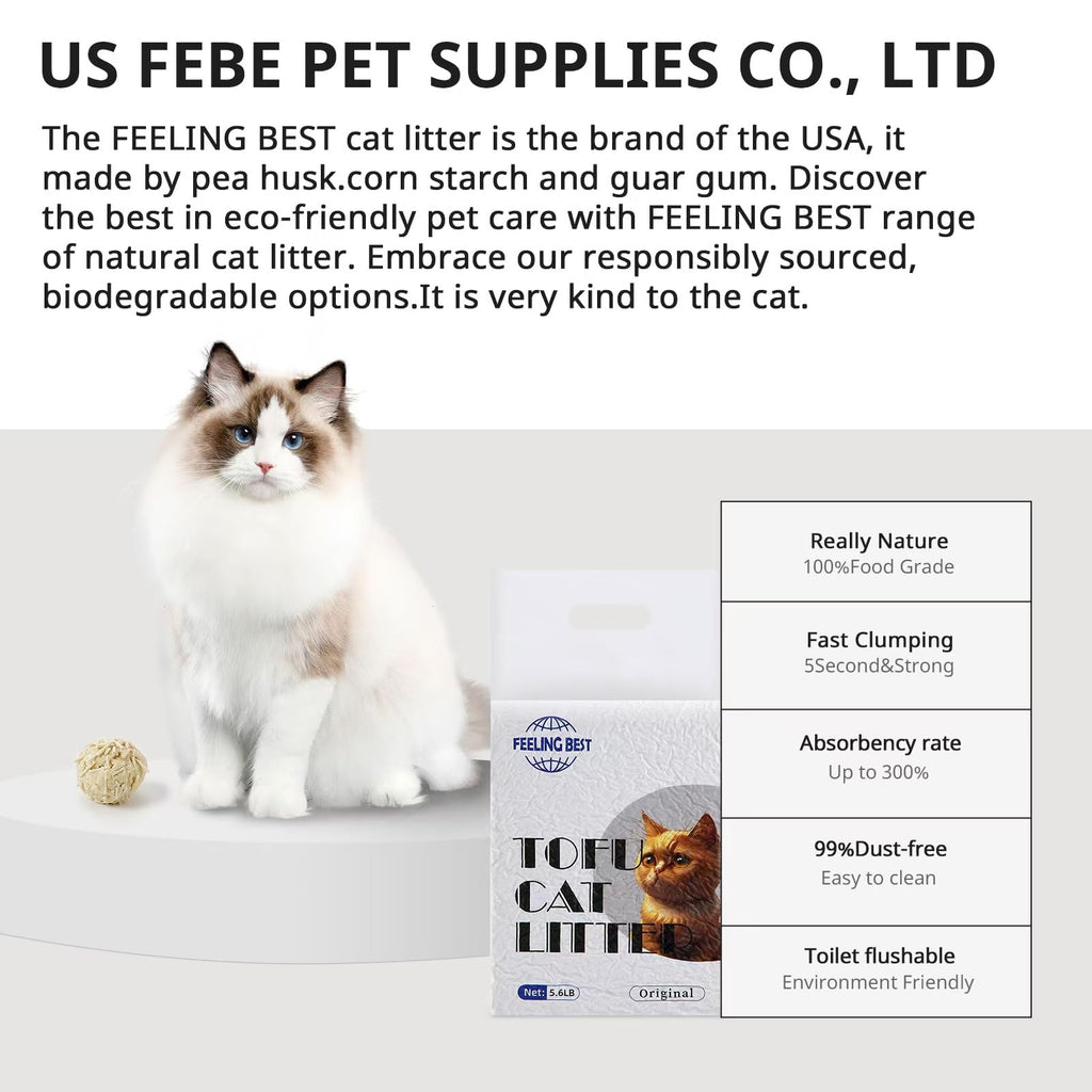 Plant-Based Flushable Tofu Cat Litter 33.6 lb K81599