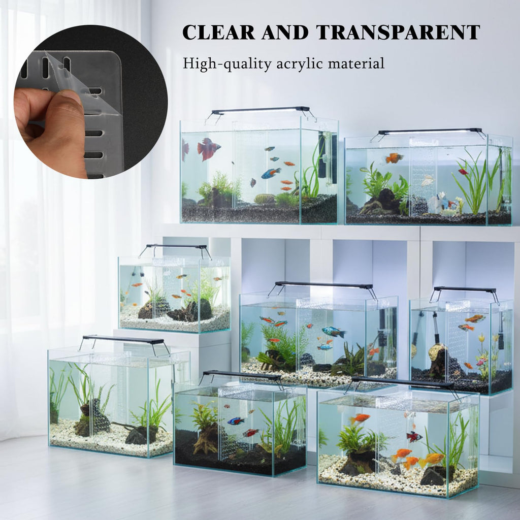 Acrylic Aquarium Divider with Suction Cups O700
