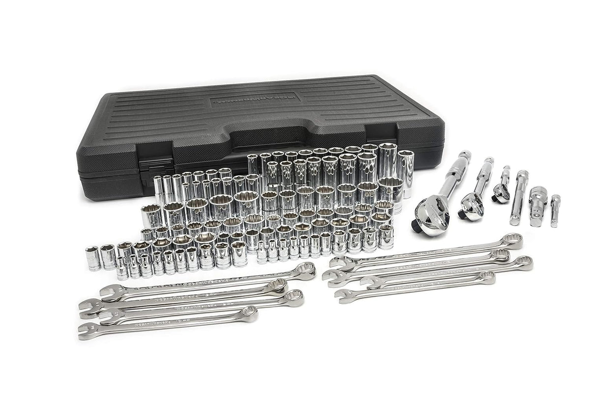 110 Piece 6 & 12 Point SAE/Metric Mechanics Tool Set H3898