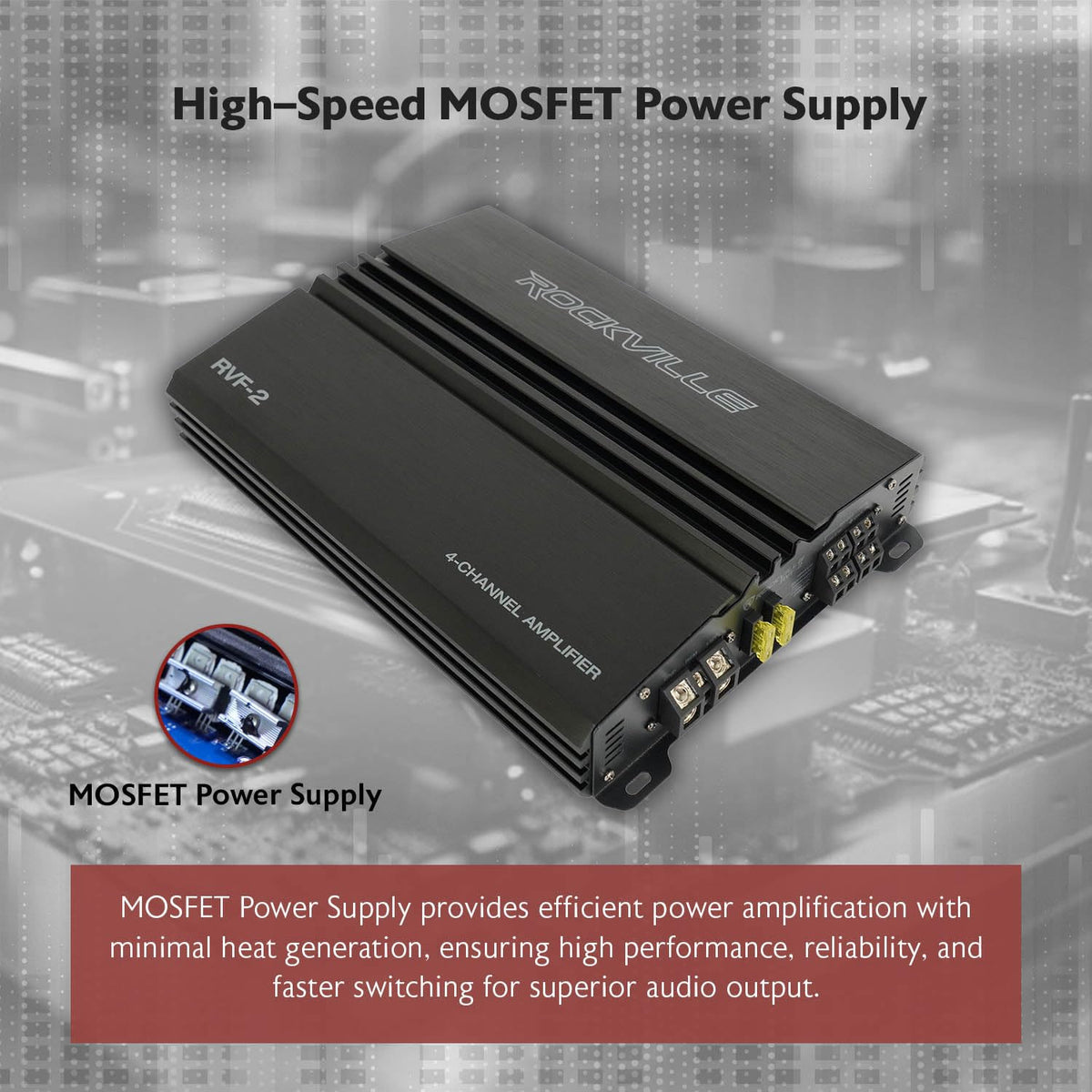 4 Channel Car Stereo Amplifier E5068
