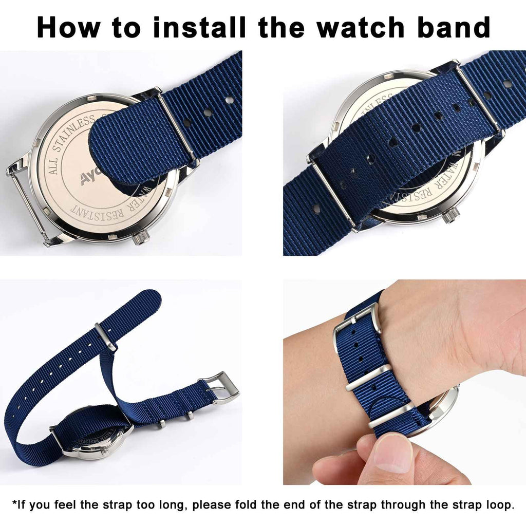 16mm 18mm 20mm 22mm Nylon Watch Bands G993379
